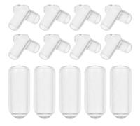 LOLIPPYY Rubber End Caps for Headband 200pcs Non-slip Foot Support Covers and Small Plastic Caps for Hairband Crafting and Bolt Protection