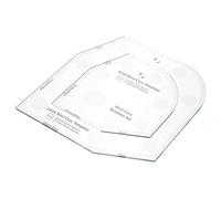 LOLIPPYY Ruler Easy Acrylic Template for Bowl Quilting Cozy Sewing Operation Portable and Patchwork Home and Clothing Store Use