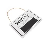 LOLIPPYY Rustic Hanging Wifi Password Sign for Home and Restaurant Erasable Marker Board Wall Decor for Guests Unique and Practical Network Code Display