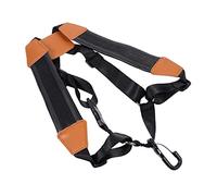 LOLIPPYY Saxophone Double Shoulder Strap Sax Harness with Padded for Comfort Fit for Alto Saxophone Durable and Soft Design Black Small