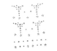 LOLIPPYY Self-adhesive Face Gems Stickers for Festival Makeup Tear Drop Pearl Decals with Jewelry Sparkle Easy to Apply Multi-shape Rhinestone Jewels for Unique Glamorous Look