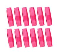 LOLIPPYY Self Grip Hair Curlers 12pcs Sponge Hair Rollers Heatless Curling Styling Tools for Home and Salon Use Pink Red