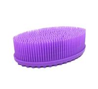 LOLIPPYY Silicone Bathing Brush for Sensitive Skin Food-Grade Flexible Body Scrubber with Scalp Massage Tentacles Safe Soft Shower Scrubber for Family Use Portable Purple Design