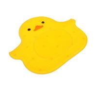 LOLIPPYY Silicone Shower Foot Scrubber Mat Suction Cups, Yellow Duck Massage Bath Mat 40x45cm, Anti-Slip Bathroom Floor Pad for Dead Skin Removal and Foot Care in Shower