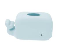 LOLIPPYY Silicone Tissue Box and Phone Holder Light Blue Multi-functional Napkin Storage Case for Home Office Car Non-breakable Design Mobile Stand Artistic Tabletop Decor