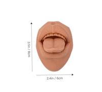 LOLIPPYY Silicone Tongue Face Model with Stand for Piercing Practice Realistic Mouth Simulation Body Part for Training Smooth Surface Fake Face for Beauty Salons Schools and Hospitals and