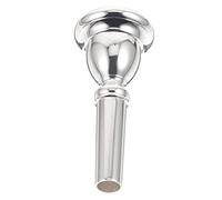 LOLIPPYY Silver Plated Copper Euphonium Mouthpiece Professional Wind Instrument Accessory for Euphonium Musical Supply Suitable for Performance and Practice