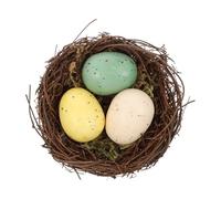 LOLIPPYY Simulated Bird Nest Bird House Decorations Ornaments Party Home Decor Bamboo Random Color
