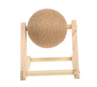 LOLIPPYY Sisal Cat Scratch Ball with L-shaped Sisal Scratching Globe, Small Interactive Cat Climbing for Indoor Play and Claw Grinding
