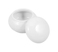 LOLIPPYY Small Ceramic Pet Urn with Lid for Dogs and Cats Ashes Portable and Sealed Keepsake Cremation Jar Compact Memorial Pot for Safely Storing Beloved Pet Ashes and Hair White Medium