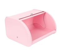 LOLIPPYY Small Metal Bread Box with Airtight Seal Stainless Steel Storage Container for Kitchen Portable Flat-bottomed Bucket with Rounded Edges Moisture-resistant Bread Bin for Home and