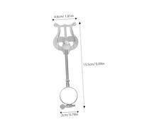 LOLIPPYY Small Silver Clarinet Music Score Clip Portable Sheet Music Clamp with Strong Grip for Band Marching and Practice Simple Design Easy to Use