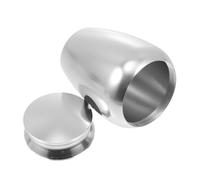 LOLIPPYY Small Stainless Steel Pet Urn for Ashes Compact Bone Ash Casket Cinerary Jar for Dogs and Cats Lightweight Memorial Keepsake Resistant and Portable Design