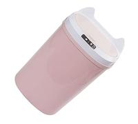 LOLIPPYY Smart Induction Waste Bin Automatic Garbage Can with Touch and Knock Sensor Quiet Operation Material Rechargeable for Kitchen Bathroom Living Pink