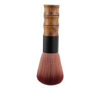 LOLIPPYY Solid Wood Neck Cleaning Brush for Hairdressing Multi Function Broken Hair and Dust Removal Tool with Soft Bristles Elastic and Skin Friendly Neck Duster for Salon and Home Use