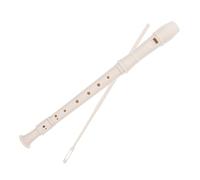 LOLIPPYY Soprano Recorder Flute for Beginners Durable Material with Cleaning Rod Versatile Musical Instrument for School Bands and Classical Music White