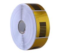 LOLIPPYY Square Nail Forms Manicure Extension Tool 500pcs Gold Gel Nail Art Guide Stickers for Home and Salon Use