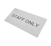 LOLIPPYY Staff Only Sign Door Plate Removable Wall Decal for Office Business Restaurant Staff Restricted Area Decor