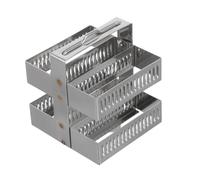 LOLIPPYY Stainless Steel Glass Slides Holder Lightweight Microscope Slide Rack for Laboratory Experiment Storage and Drying