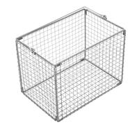 LOLIPPYY Stainless Steel Ultrasonic Cleaning Basket Handle 240x160x180mm High-Temperature Resistant Dip-and-Drain Parts Basket for Laboratory and Jewelry Use