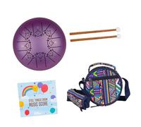 LOLIPPYY Steel Pan Drum Tongue Drum Unique Design Easy to Learn Steel Titanium Alloy Wood for Percussion Enthusiasts Adults