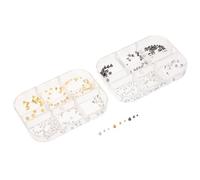 LOLIPPYY Studded Nail Art Punk Metal Spike Studs Rivet Nail Charms for Goth Manicure Decor Embellishments
