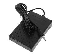 LOLIPPYY Sustain Pedal for Digital Piano Keyboard with Universal Polarity Switch, 3.5mm Connector Foot Pedal for Synthesizer and MIDI Keyboards, Non-Slip Plastic Sturdy Music Accessory