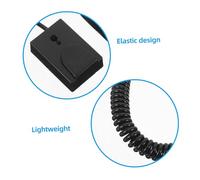 LOLIPPYY Theft Elastic Remote Leash with Self Adhesive Hook Black Spring Rope for Phones Tvs Devices No Drill Installation Multi Device Compatibility Stylish and Secure Cellphone Strap