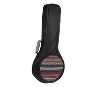 LOLIPPYY Thick Mandolin Bag Portable Carrying Case with National Style Knitting Comfortable Cotton Padding Breathable Musical Instrument Storage Pouch for Men and Women