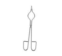 LOLIPPYY Thickened Stainless Steel Crucible Tong Clamp High Temperature Resistant Metal Refining Tool for Melting Gold in Scientific Casting and Pouring