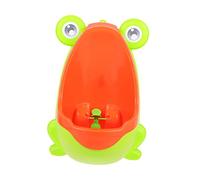LOLIPPYY Toddler Urinal Potty for Boys Frog Design Boy Potty Training Toilet Grass Green Plastic for Toddlers with Pinwheel Target for Bathroom Use