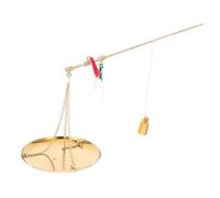LOLIPPYY Traditional Chinese Copper Scale Portable Handheld Gram Scale for Medicinal Herbs Baking Cooking Meal Prep with Copper Construction and Precise Weighing