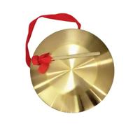 LOLIPPYY Traditional Copper Gong Thickened Asian Percussion Instrument with Mallet for Home Decor and Feng Shui Ornaments Handmade Chinese Musical Gong for Rhythm and Stage Performances