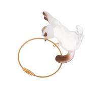 LOLIPPYY Transparent Cat Hair Storage Capsule Keychain Handmade Pet Hair Memorial Pendant Portable Keepsake for Collecting Whiskers and Organizing Fur at Home Travel