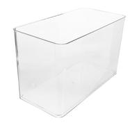 LOLIPPYY Transparent Small Plastic Turtle Tank Aquarium Mini Desktop Fish Bowl for Reptiles Betta Goldfish with Full View Easy Maintenance Decorative Micro Landscape Habitat