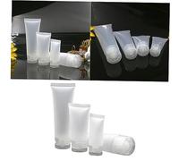 LOLIPPYY Travel Bottles Set 4pcs 10ml-30ml Frosted Soft Tube Refillable Containers with Screw Flip Caps for Hand Cream Facial Lotion Skincare Travel Toiletries