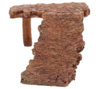 LOLIPPYY Turtle Basking Platform with Natural Wood Log for Aquarium, Turtle Climbing Ramp and Reptile Habitat Decor, Fish Tank Rockery Accessories for Tortoise and Bearded Dragon