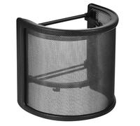 LOLIPPYY U-shaped Microphone Windscreen Cover Pop Filter for Handheld Mics Shield for Recording Live Streaming Voice Recognition Compatible with Various Brands Black