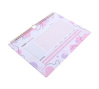 LOLIPPYY Undated Habit Tracker Planner with Simple Pink White Design for Goal Setting Learning Workout and Daily Routine Tracking Includes Spacious Note Sections for Do Lists and Reminders