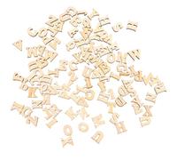 LOLIPPYY Unfinished Small Wooden Letters 200Pcs Alphabet Pieces for DIY Crafting and Educational Use 15Mm Smooth Surface Mixed English Letters