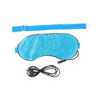 LOLIPPYY USB Heated Steam Eye Mask for Sleep Comfortable Light-Blocking Blindfold for Travel Home and Rest Soft Shading Patch for Relaxation and Eye Care Blue