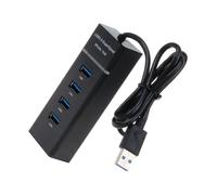 LOLIPPYY USB Hub Adapter Portable USB Splitter with Superspeed Data Transfer Plug and Play Lightweight Multi-interface for Laptop Devices