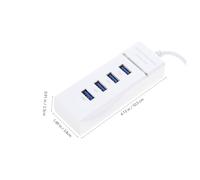 LOLIPPYY USB Hub Expansion Adapter with LED Indicator Compact Lightweight Design Compatible with Windows Vista Xp for Laptop Flash Drive Mouse Keyboard