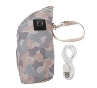 LOLIPPYY USB Milk Bottle Warmer Cover Insulated Heating Pouch for Car Charging Quick Even Temperature Control for Go