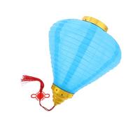 LOLIPPYY Vintage Blue Lantern Outdoor Hanging Asian Decoration for Streets Gardens and Courtyards Traditional Vietnamese Cloth Lantern for Spring Festival Year Celebrations Romantic Antique