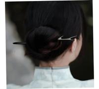 LOLIPPYY Vintage Chinese Style Ebony Wooden Hair Stick for Long Hair Buns Elegant Handmade Decorative for Women Updos