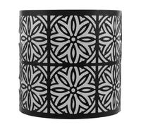 LOLIPPYY Vintage Hollow Out Metal Lampshade Black Iron Cage Pendant Light Cover for Home Decor with Artistic Shadow Casting and Rustic Charm