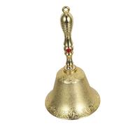LOLIPPYY Vintage Loud Hand Bell with Handle Super Loud Metal Dinner Service Bell for Weddings Christmas Restaurant Kitchen Seniors and Event Communication
