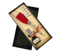 LOLIPPYY Vintage Quill Pen with Decorative Calligraphy Dip Pen for Beginners with Sturdy Craftsmanship Comfortable for Students and Calligraphy Enthusiasts