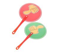 LOLIPPYY Voting Paddles Double Sided Yes No Signs for Classroom and Home Education Thumb Up Down Response Boards for Teachers Games Quick Assessment Event Supplies